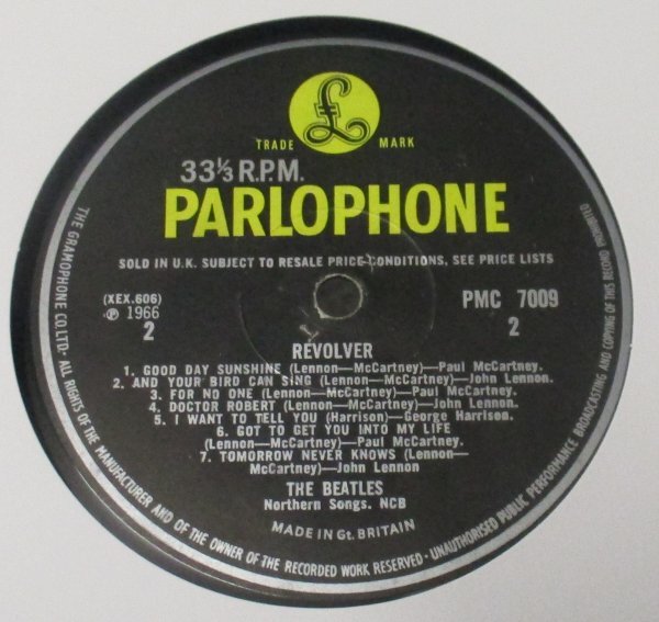 ☆彡 英國盤 The Beatles Revolver [ UK mono ORIG '66 Parlophone PMC 7009 ] MAT 2 / 3_画像5
