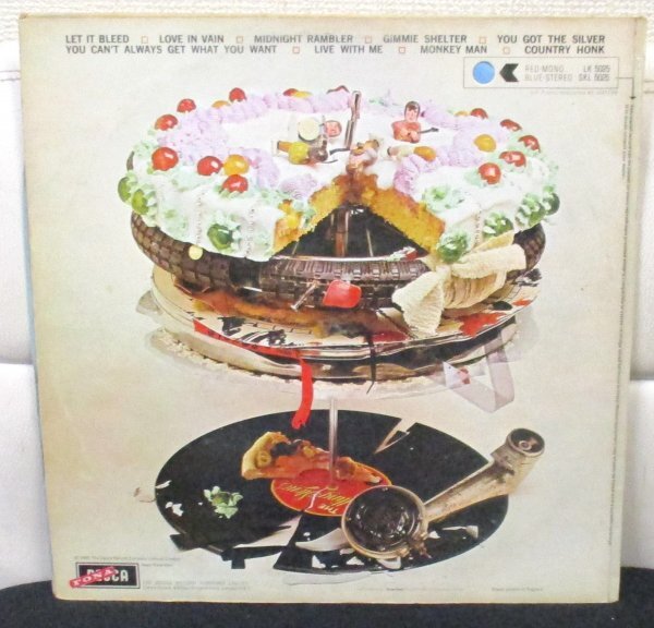 ☆彡 英國盤 Rolling Stones Let It Bleed [ UK ORIG '69 Decca SKL 5025 ]RARE ORIGINAL Unboxed Labels_画像3