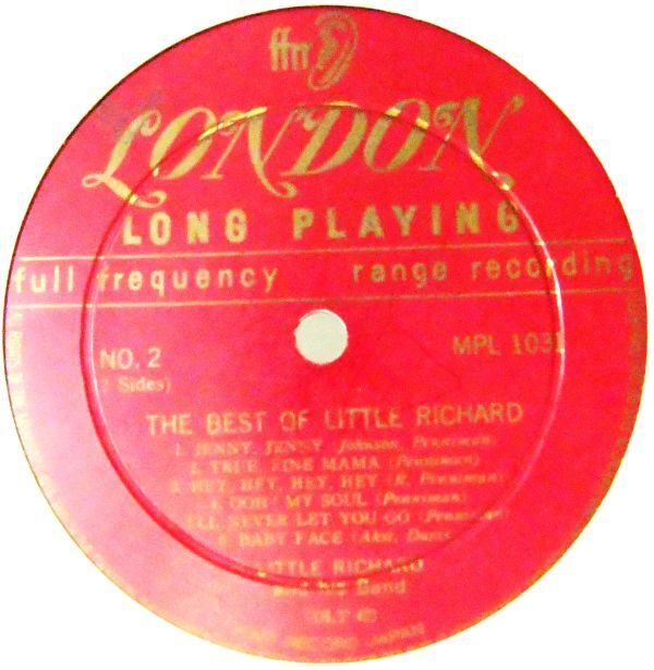 レア帯付 国内 10インチ R&B LP ■Little Richard / The Best Of Little Richard (リトル・リチャードのすべて)[ キング MPL 1031 ] '62_画像7