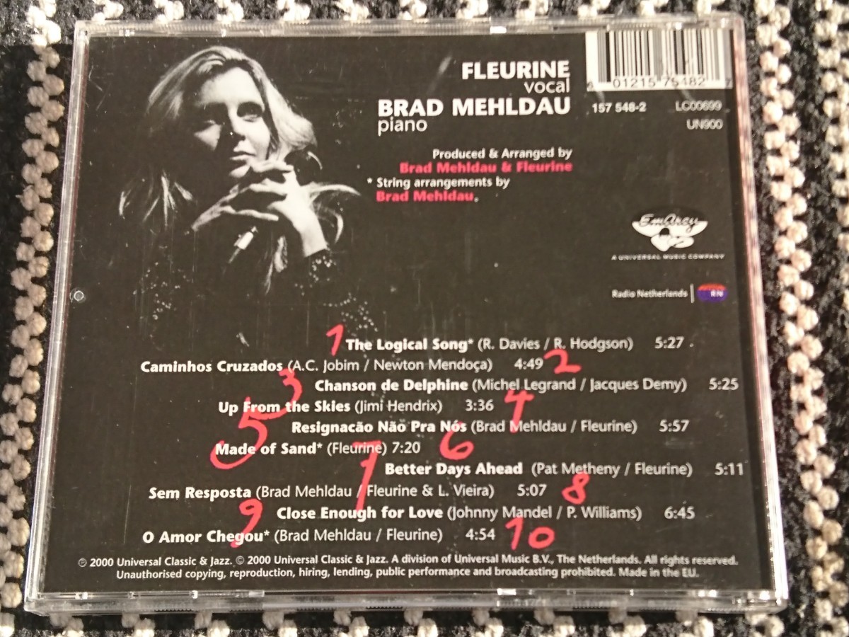  ●CD● FLEURINE,BRAD MEHLDAU / Close Enough for Love (601215754827)の画像2