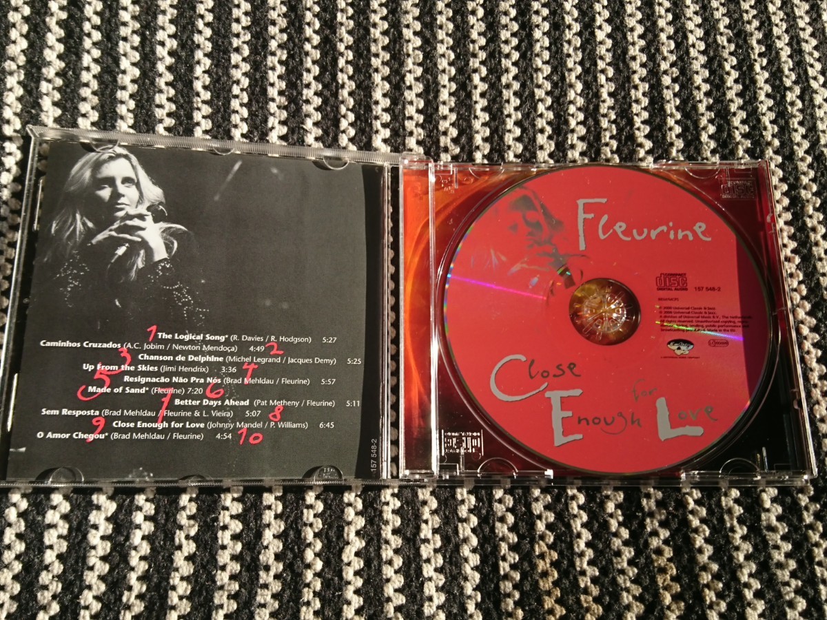  ●CD● FLEURINE,BRAD MEHLDAU / Close Enough for Love (601215754827)の画像3