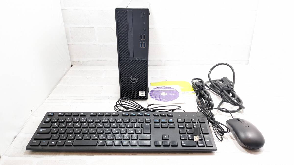 1円開始 OptiPlex 3080 SFF 2024年7月迄メーカー保証付き Windows Core i5 10世代 8GB SSD 256GB Windows 10 -2_画像1