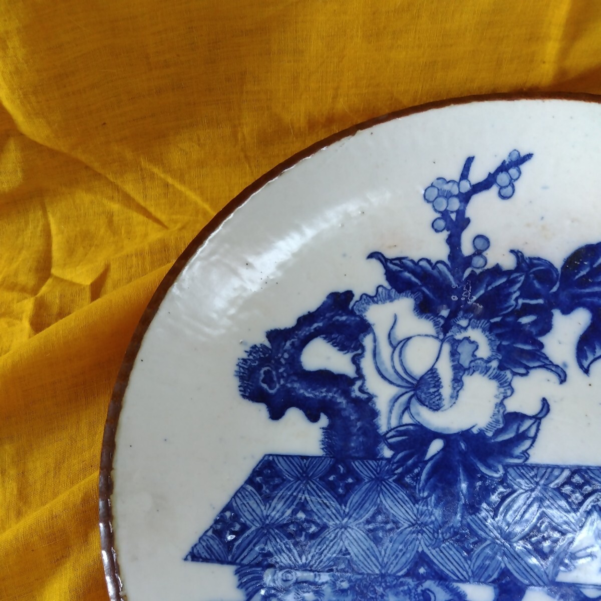 【蔵出し】大皿　骨董　古美術　アンティーク　陶器　和食器_画像5