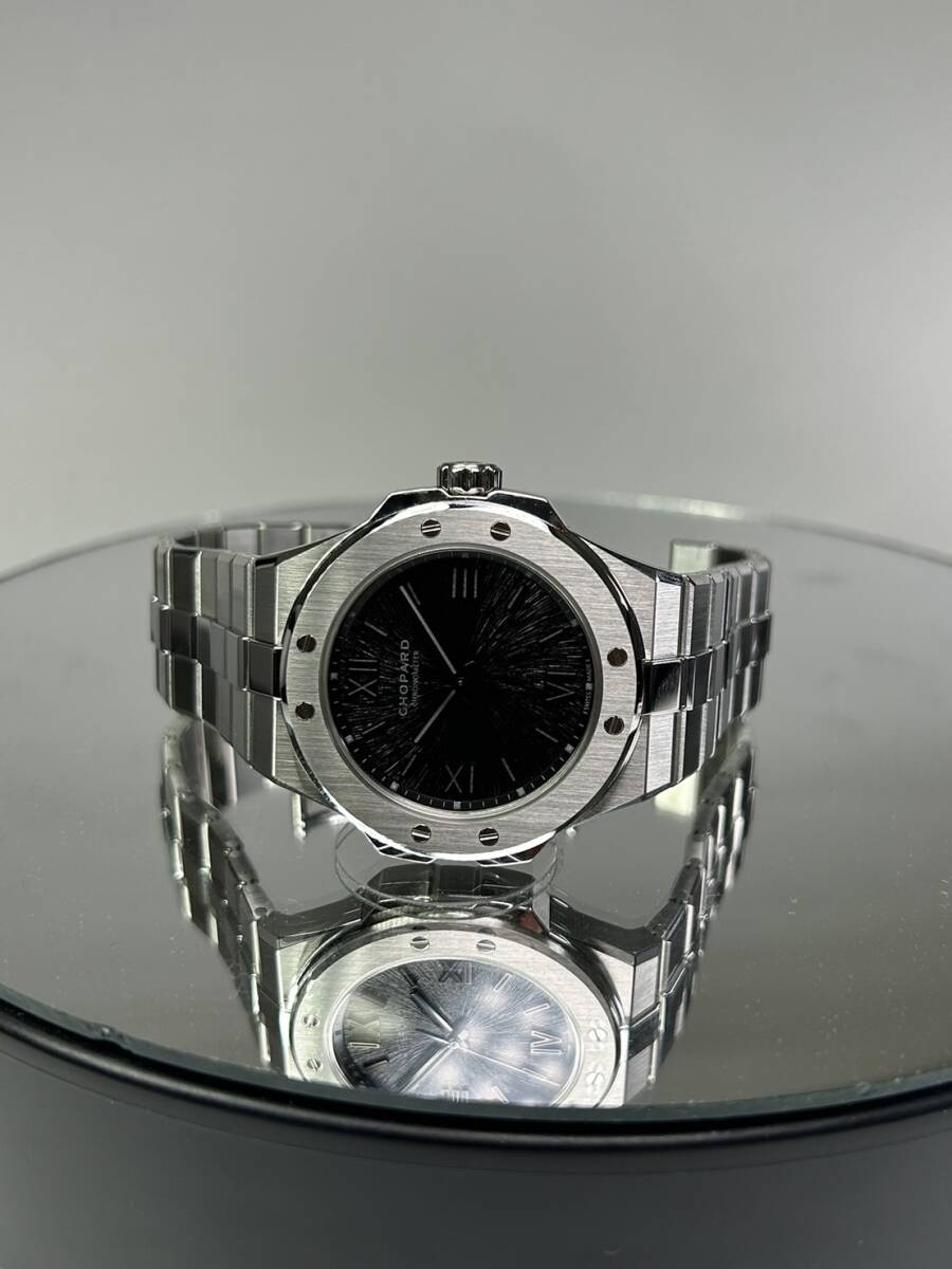 [100ps.@ limitation ]CHOPARD( Chopard ) Alpine Eagle lacquer black [2023 year 12 month seal ][ ultimate beautiful goods used ][298600-3021]