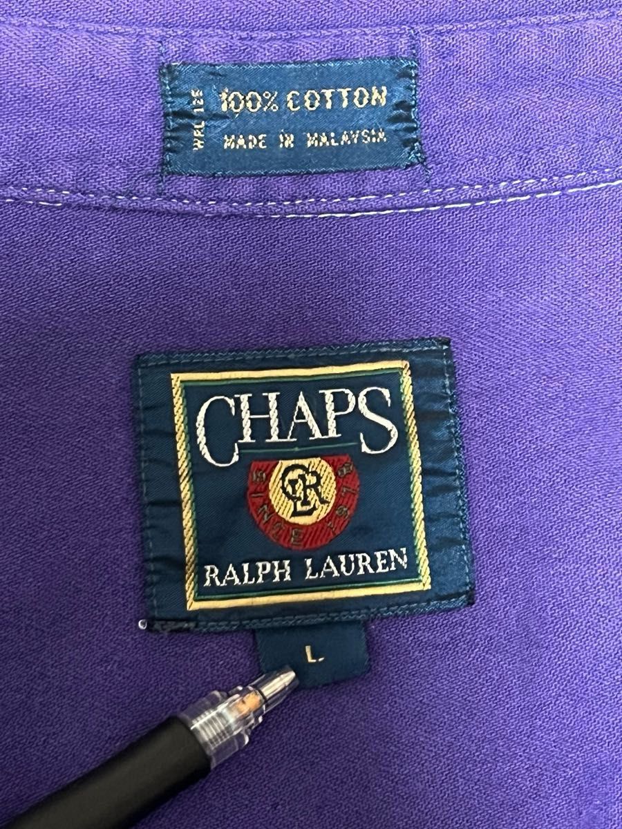 80年代　CHAPS　Ralph Lauren チャップスラルフローレン 長袖シャツ