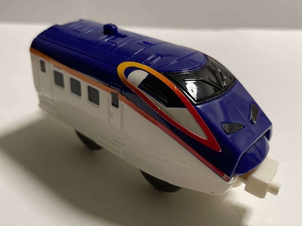ハッピーセット プラレール マクドナルド E3系 2000番代新幹線 つばさ 電車 2015 新幹線 おもちゃ 中古 連結_画像7