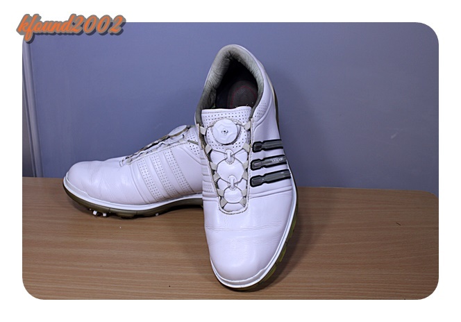 adidas golf アディダス ゴルフシューズ BOA（ガチャガチャ）スパイクモデル ワイド（幅広）・２６．５ｃｍの画像1