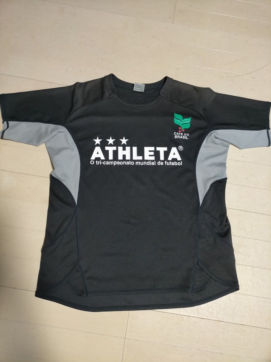 アスレタ ATHLETA フットサル サッカー プラクティスシャツ ブラック 半袖