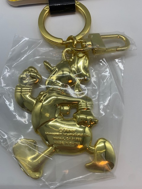 [ с биркой ] Disney Donald Duck брелок для ключа Gold золотой цвет Disney Donald Duck Pewter Keyring Gold