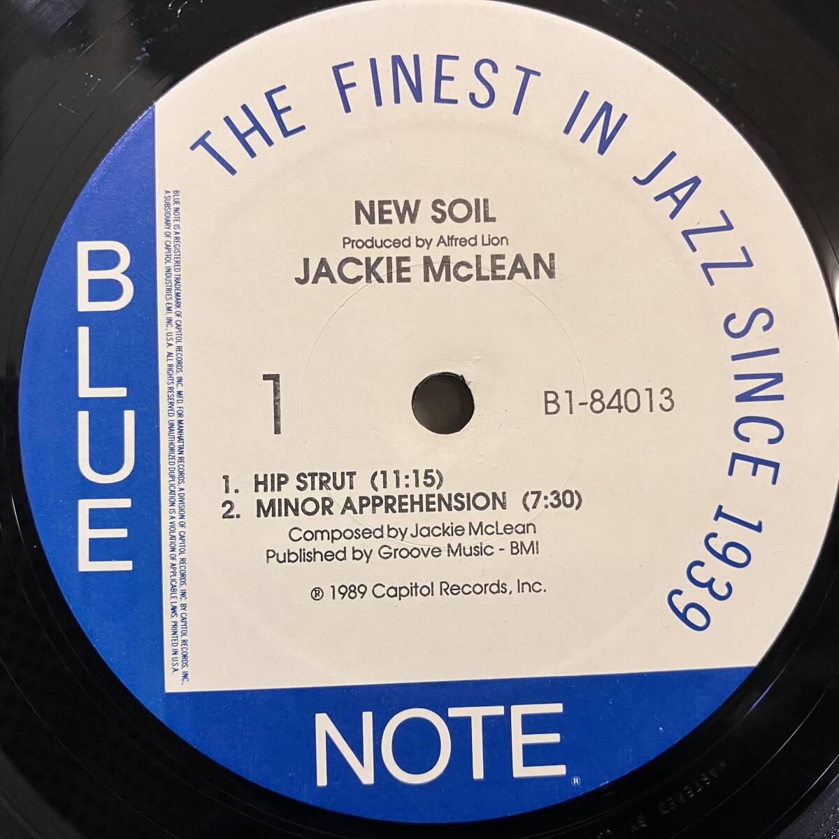 ■即決240320 JAZZ Jackie Mclean ジャッキー・マクリーン New Soil b1-84013 89年米国再発盤 刻印無_画像3