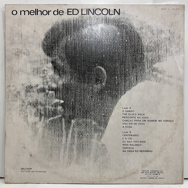 ■即決 BRAZIL Ed Lincoln / O Melhor De Ed Lincoln 607.6071 br11830 ブラジル盤 _画像2