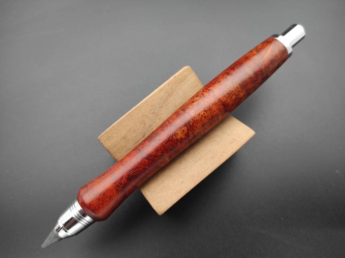 【FongLai Woodworks】5.6mm　芯ホルダー　【ブラッドウッドの瘤材】Clutch Pencil_画像2