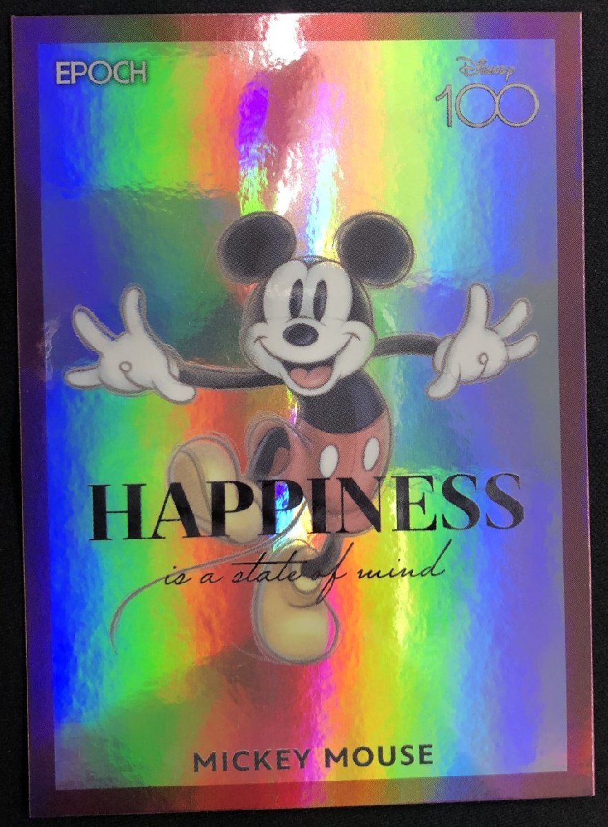 ■FH[表面若干キズ有]Disney創立100周年 EPOCH 2023 MICKEY MOUSE ミッキーマウス ホロA 11 200枚限定 シリアル入り_画像1