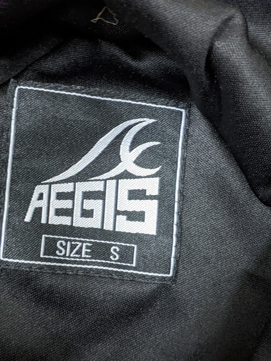 13．AEGIS イージス　R064 アディクティブジャケット はっ水加工ブルゾン ワークマン メンズS　ネイビー黒 y406_画像3