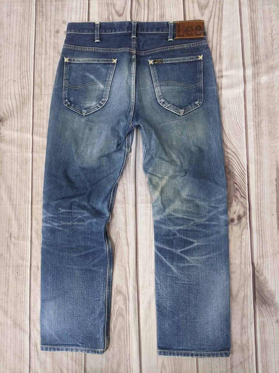 10．鬼ヒゲ　日本製 Lee AMERICAN RIDERS Authentic Jeans LM5101 デニムジーンズ　パンツ メンズ31 ネイビーy507_画像2