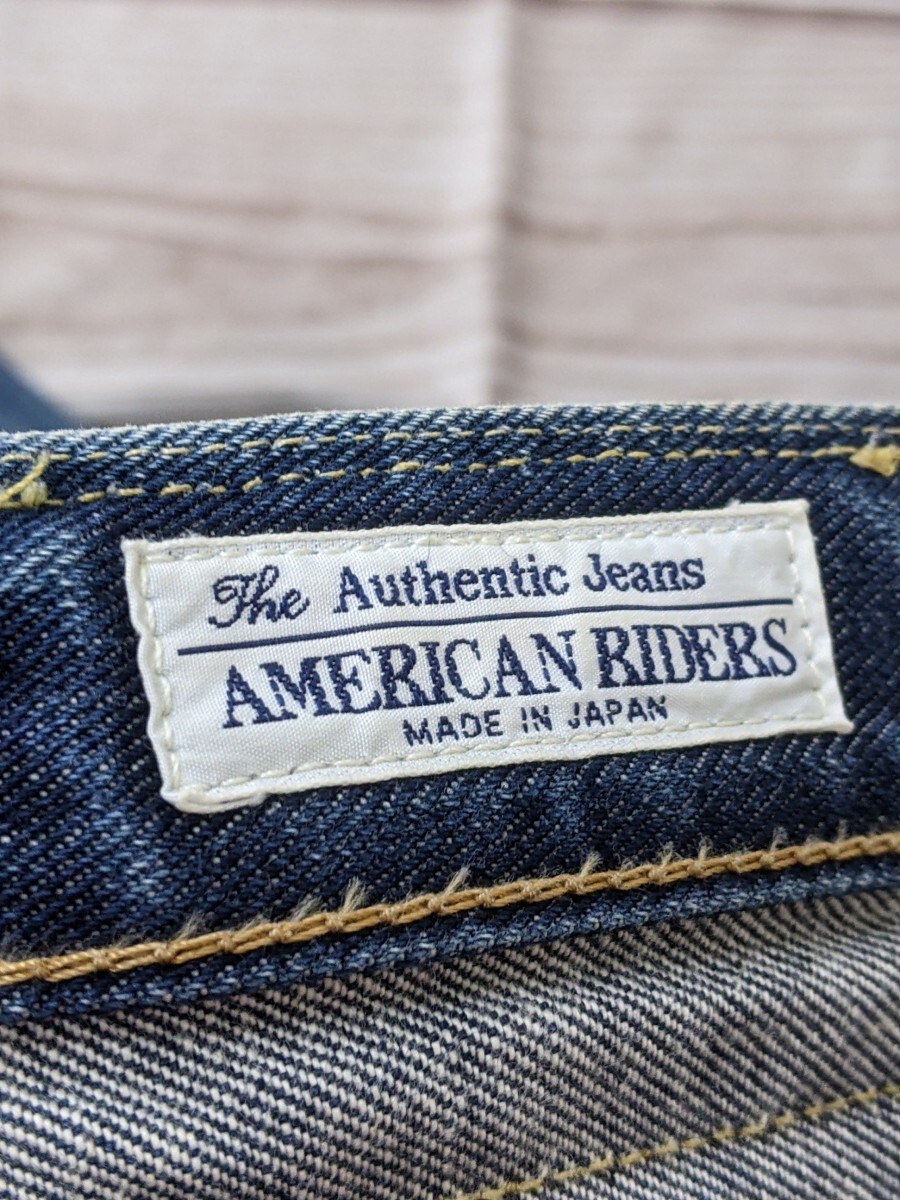 10．鬼ヒゲ　日本製 Lee AMERICAN RIDERS Authentic Jeans LM5101 デニムジーンズ　パンツ メンズ31 ネイビーy507_画像5