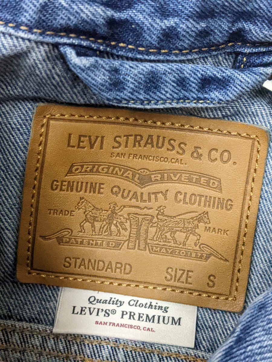 1．LEVI'S ビッグE リーバイス WPL423 CA00342 3rd デニムジャケット Gジャン メンズS 淡いネイビーy610の画像4