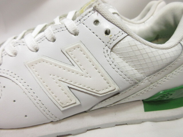 New Balance WR996SG 23.5cm ニューバランス 996 レディースモデル ホワイト グリーン 白 緑 クラシックスニーカー ランニングシューズ_画像2