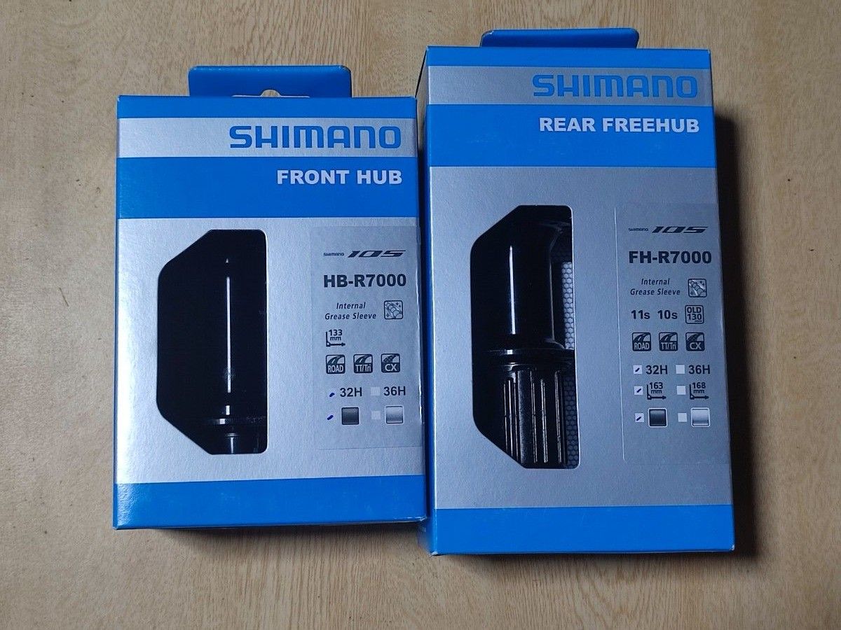 [未使用新品] Shimano105  前後ハブ セット 10/11S　リムブレーキ仕様ロードバイク用