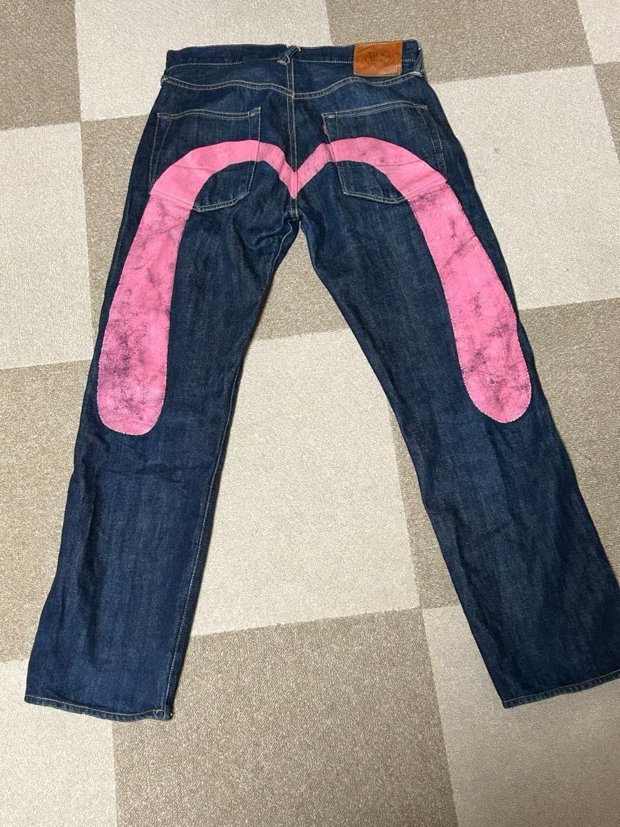 エヴィス EVISU ジーンズ デニム Levi リーバイス ピンク カモメ エヴィス EVISU ジーンズ デニム Levi リーバイス ピンク カモメ