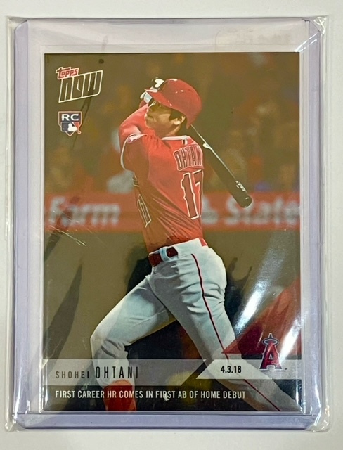 ★【極美品】大谷翔平 メジャー初ホームラン & サイレントトリートメント - 2018 Topps Now #32（送料無料）_画像1