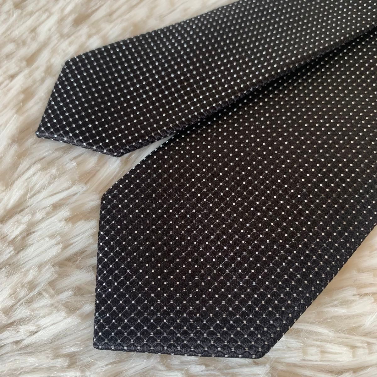 美品 ポールスミス PaulSmith ドット ソリッドタイ ブラック 美品 ポールスミス PaulSmith ドット ソリッドタイ ブラック