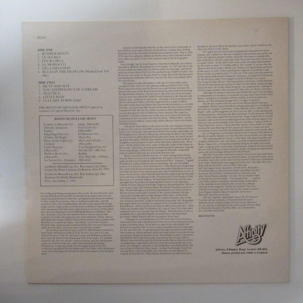 JAZZ LP/UK REISSUE/美盤/Boots Mussulli Quartet - Little Man/Ｂ-11825_画像2