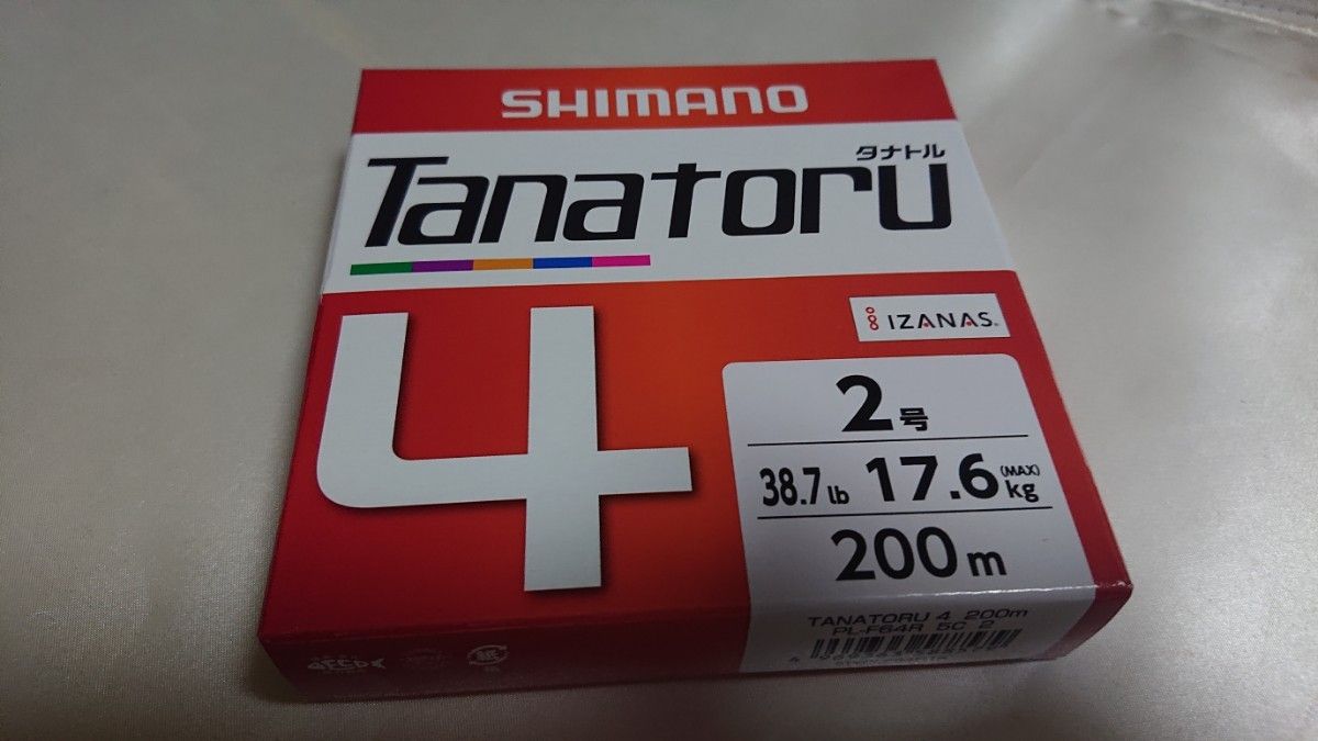 シマノ SHIMANO TANATORU タナトル 4  PE 2号 200m 新品未開封 ※値下げ不可