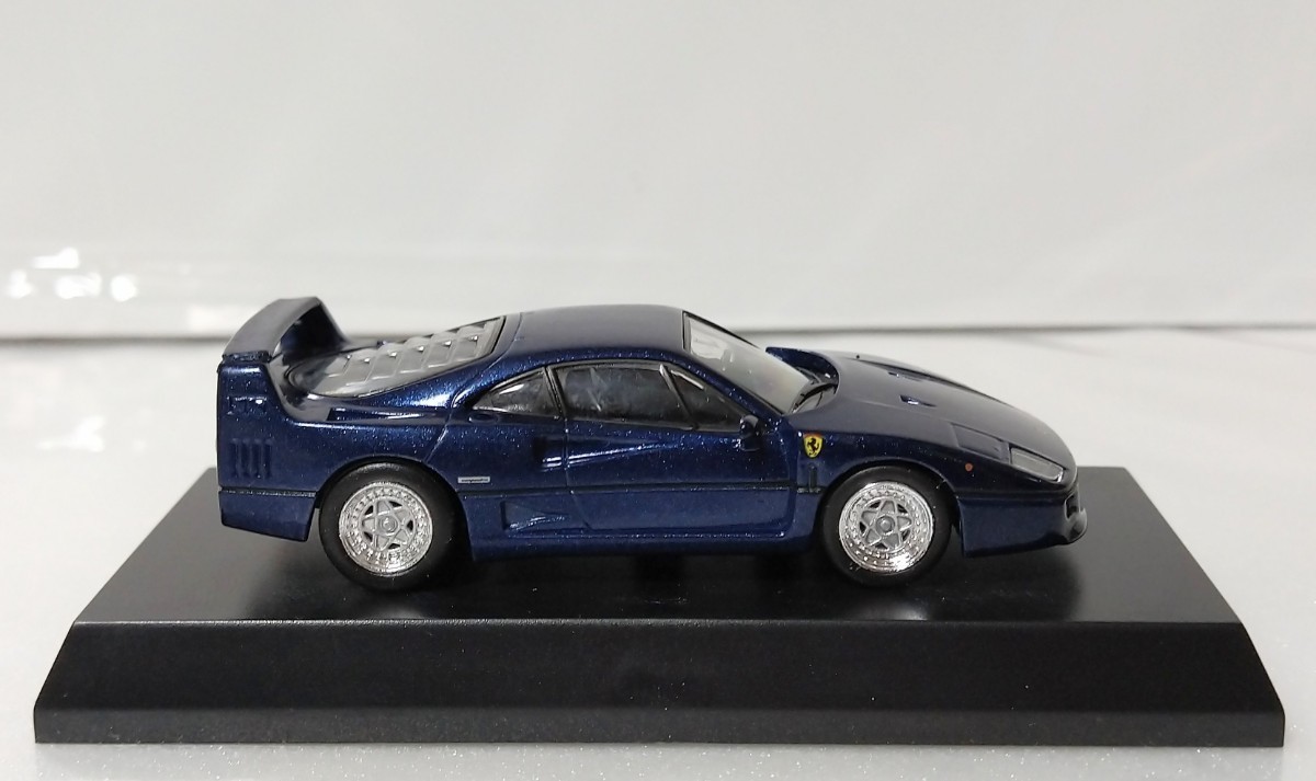 京商 1/64 フェラーリ F40 紺 青 ブルー ネイビー ミニカーコレクション7 美品格安希少 大量整理 注目人気レア多数 サークルKサンクス限定_画像6