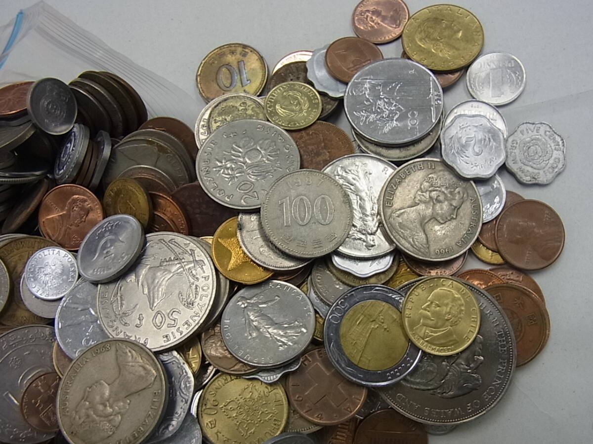 160314DK-GC1■外国コイン■旧硬貨 色々 約12.9kg アジア ヨーロッパ 他／古銭_画像2