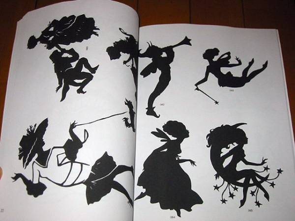 ヤフオク 切り絵洋書 150シルエット 切り絵 デザインc