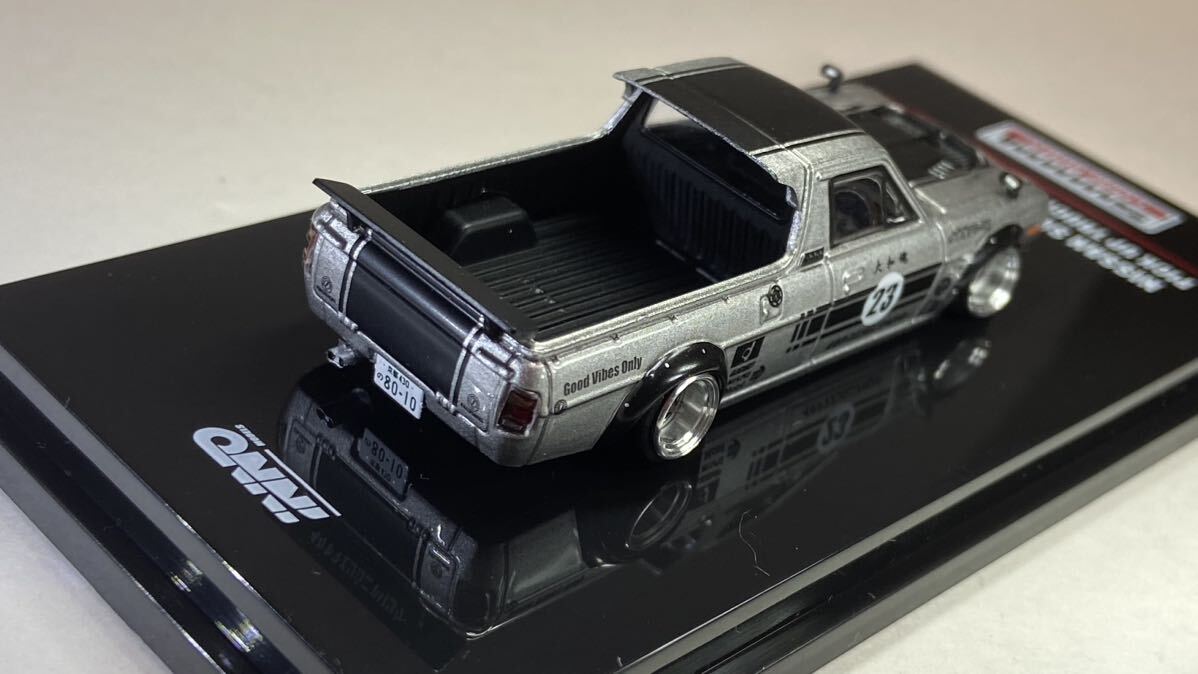 1/64 改 日産 サニートラック ハコトラ 車高短 深リムホイール SSR ロンシャン xr-4 街道レーサー カスタムミニカー 旧車 works_画像8