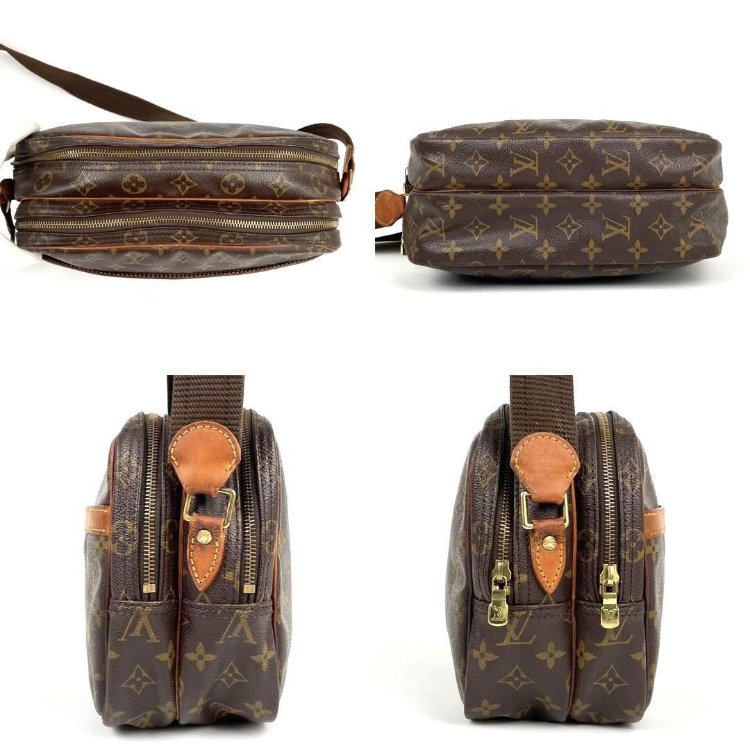 【美品】LOUIS VUITTON ルイヴィトン ショルダーバッグ ポシェット モノグラム リポーターPM M45254 男女兼用 斜め掛け PVC レザー 人気_画像4