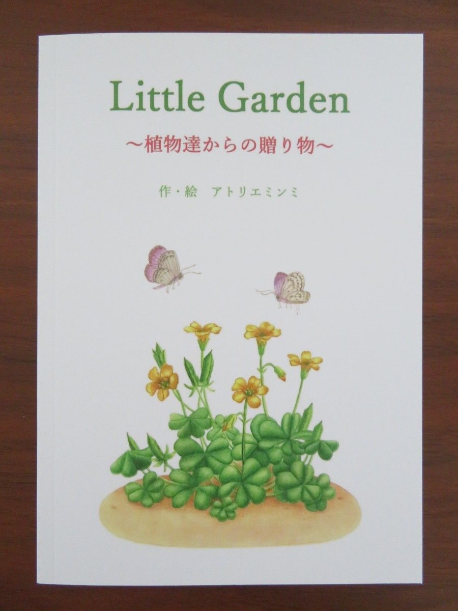 絵本　Little Gardenー植物達からの贈り物ー　Ｂ６サイズ　６４ページ クリアブックカバーとハードタイプのクリアケース付き