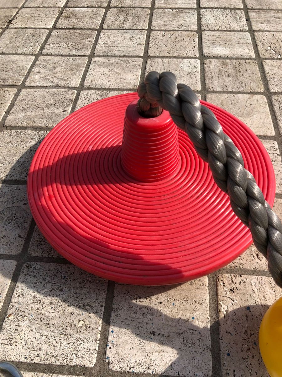 クライミングロープ　子供クライミング用　ハンギングストラップ＆カラビナ付き　耐荷重100kg ブランコ