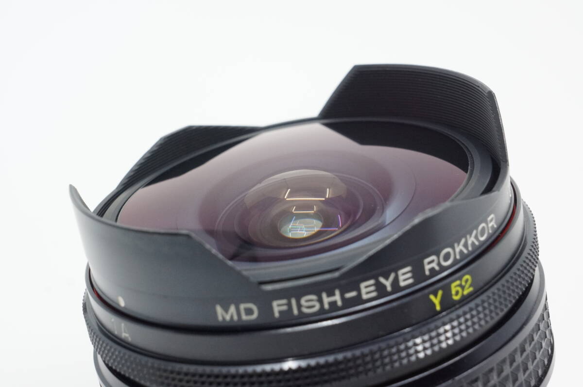 美品 ミノルタ MD FISH-EYE ROKKOR 16mm F2.8 フィッシュアイ minolta MD ロッコール 魚眼レンズ_画像2
