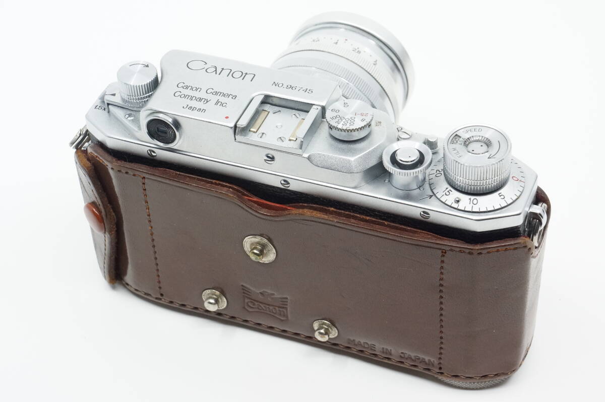 キヤノン 4sb 4sb改 用 カメラケース Canon 革ケース イーグルマーク付き IV Sb改 4sb2 IVsb2_装着例。カメラレンズは商品に含まれません