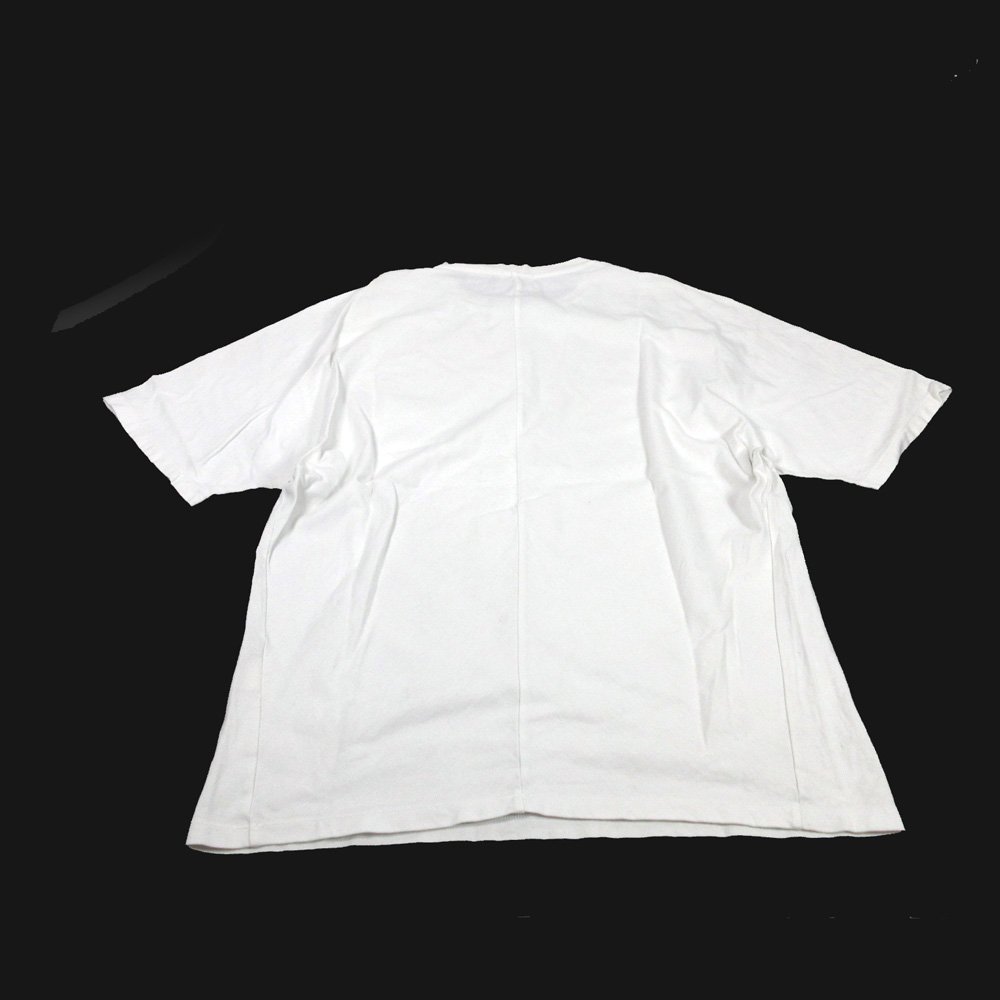 ▽■EN ROUTE(アンルート)◆メンズ◆丸襟半袖Tシャツ◆ホワイト無地◆サイズ3◆良品◆_画像3