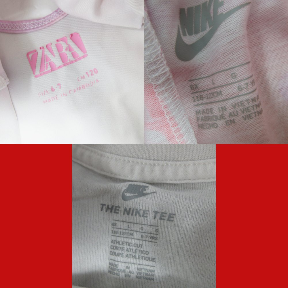 ▲□NIKE＆ZARA★スポーツセットアップ♪タイダイ柄 サイズ6-7Y♪フィットネス ダンスウエア ★の画像10