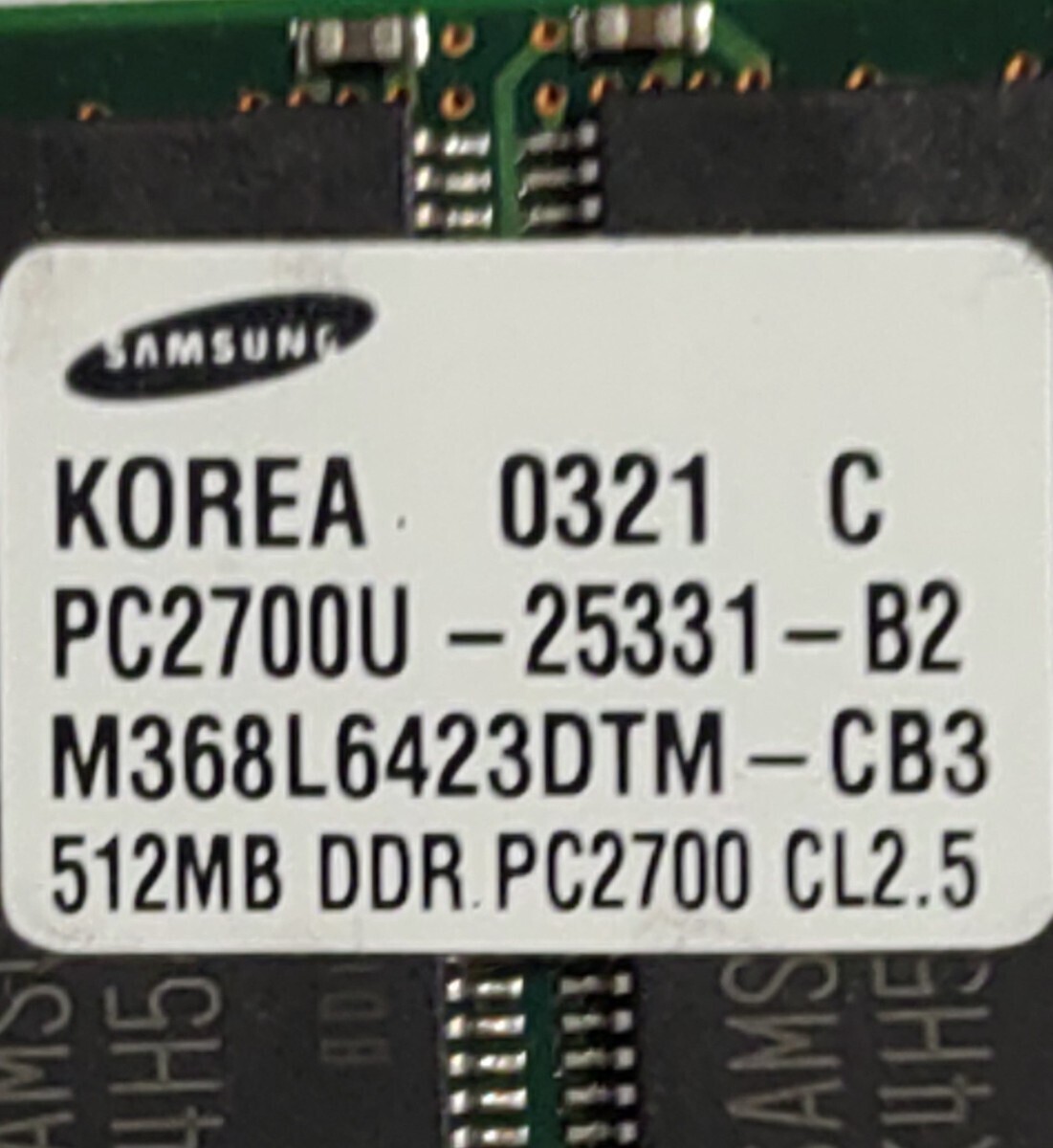 RAM 　 память ...　512MB　1 шт. 