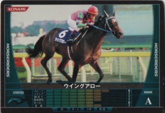 HORSE RIDERS　カード　HB07B112／200　ウイングアロー　競馬　JRA　競走馬_画像1