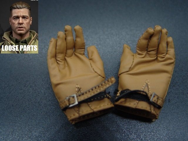 [ FURY ]1/6 doll parts :Facepool made :WWII America land army tank . glove hand ( same company body correspondence hand entering )