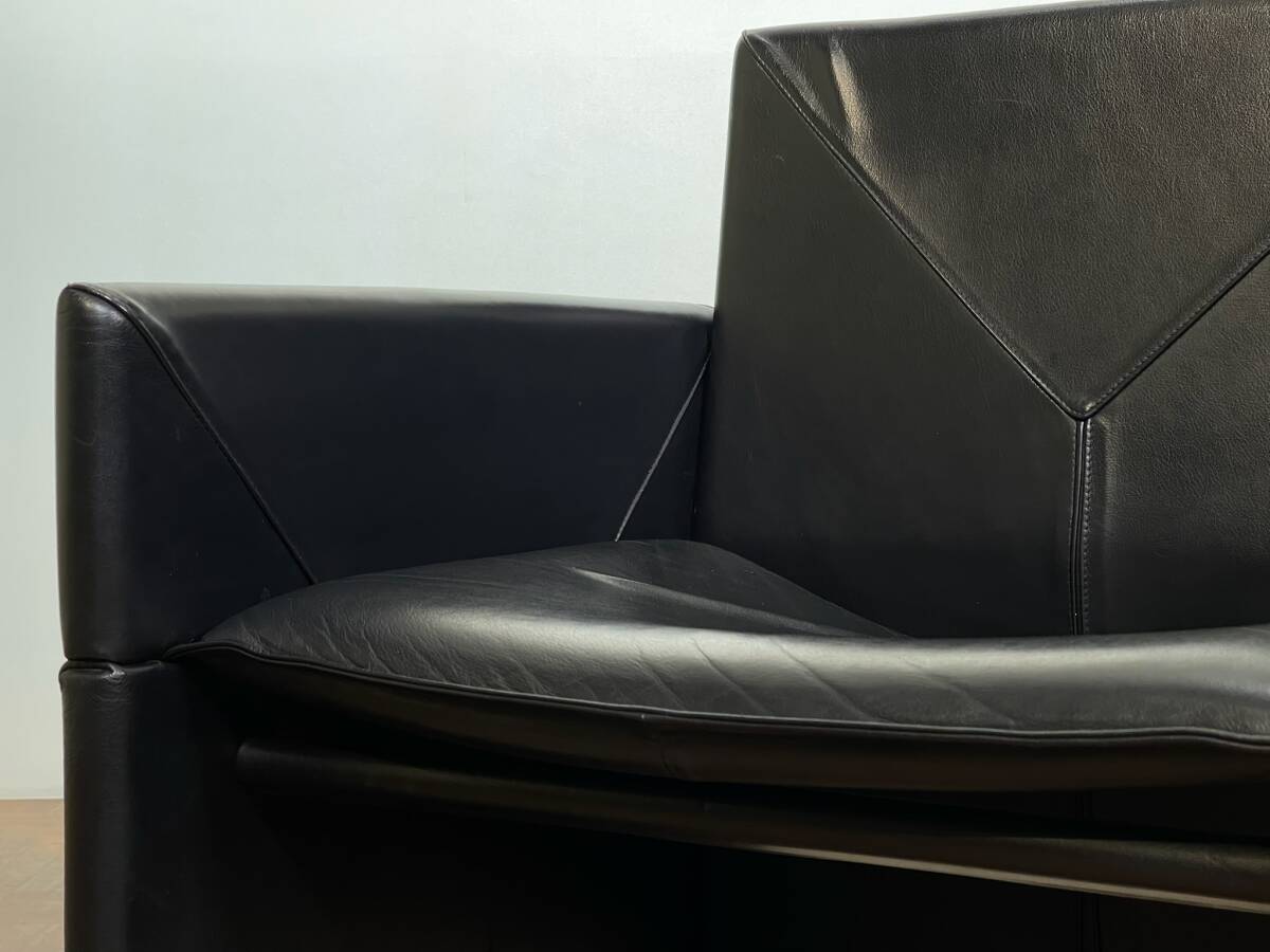 -od8122｜Cassina ixc. 総本革 ミニマムモダンレザーラウンジチェア｜FLEXFORM フレックスフォルム カッシーナ ウィスキー CIBONE シボネの画像9