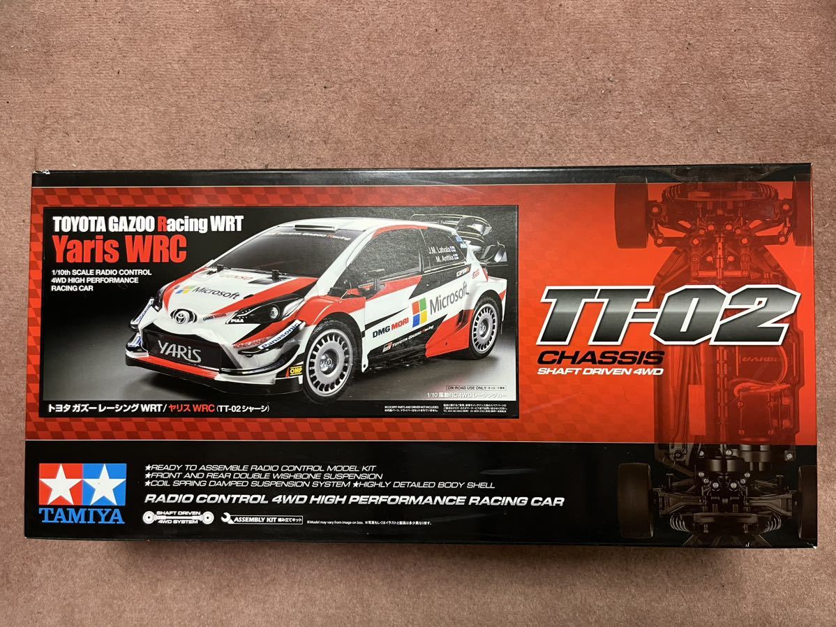 未組立 タミヤ 1/10 トヨタ ガズーレーシング ヤリス WRC TT-02シャーシ 電動RC 4WD ラジコン 58659 TAMIYA TOYOTA GAZOO YARISの画像1