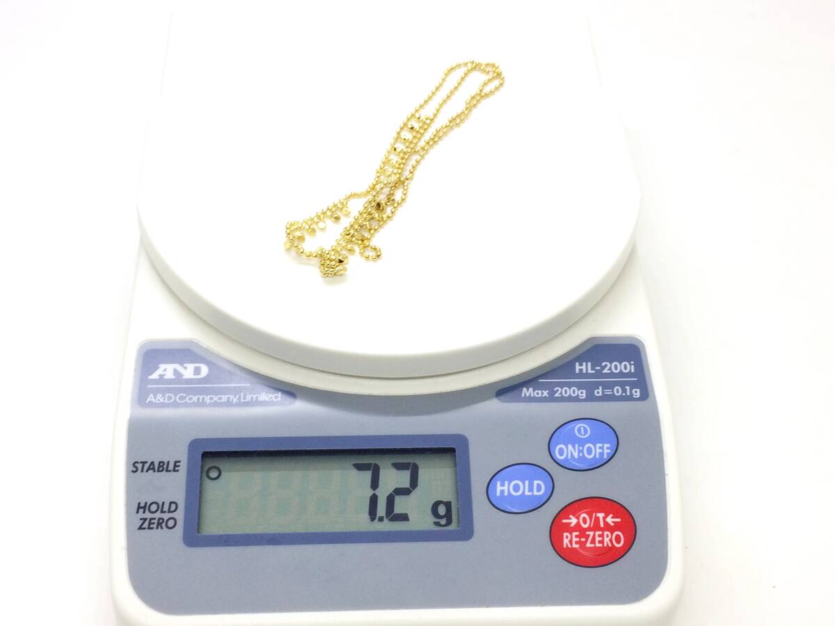 ◆◆【K18】18金 デザイン ネックレス 7.2ｇ 40㎝ デザイン ゴールド レディース アクセサリー　中古 oi ◆◆_画像5