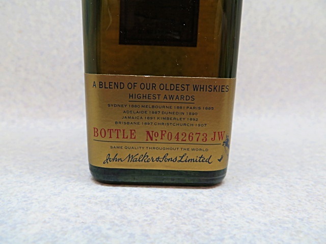 ★☆【古酒】Johnnie Walker Oldest WHISKY ジョニーウォーカー ブルーラベル オールデスト ウイスキー 750ml 43% 未開栓 ot☆★_画像4