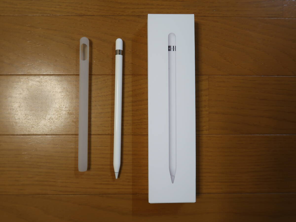 ☆Apple Pencil(第1世代) 中古美品　A1603 箱付　専用カバーオマケ　タッチペン　スタイラスペン　純正 MK0C2J/A iPad pro Air☆_画像1