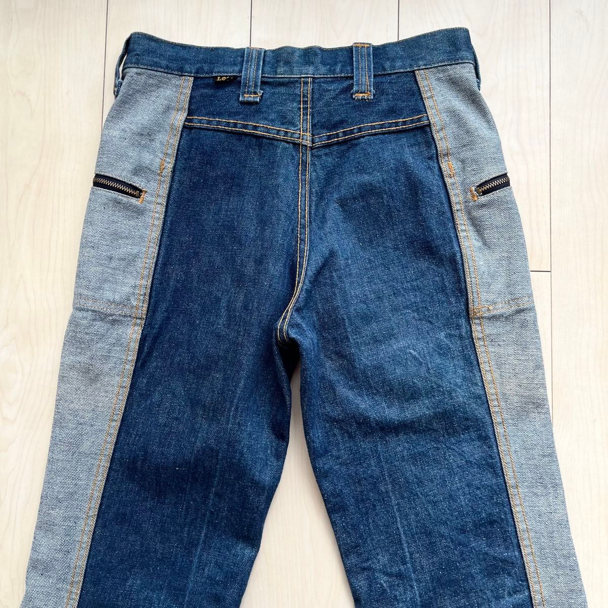 希少 70s LEE リー リバーシブル デニムパンツ ブーツカット 希少 70s LEE リー リバーシブル デニムパンツ ブーツカット