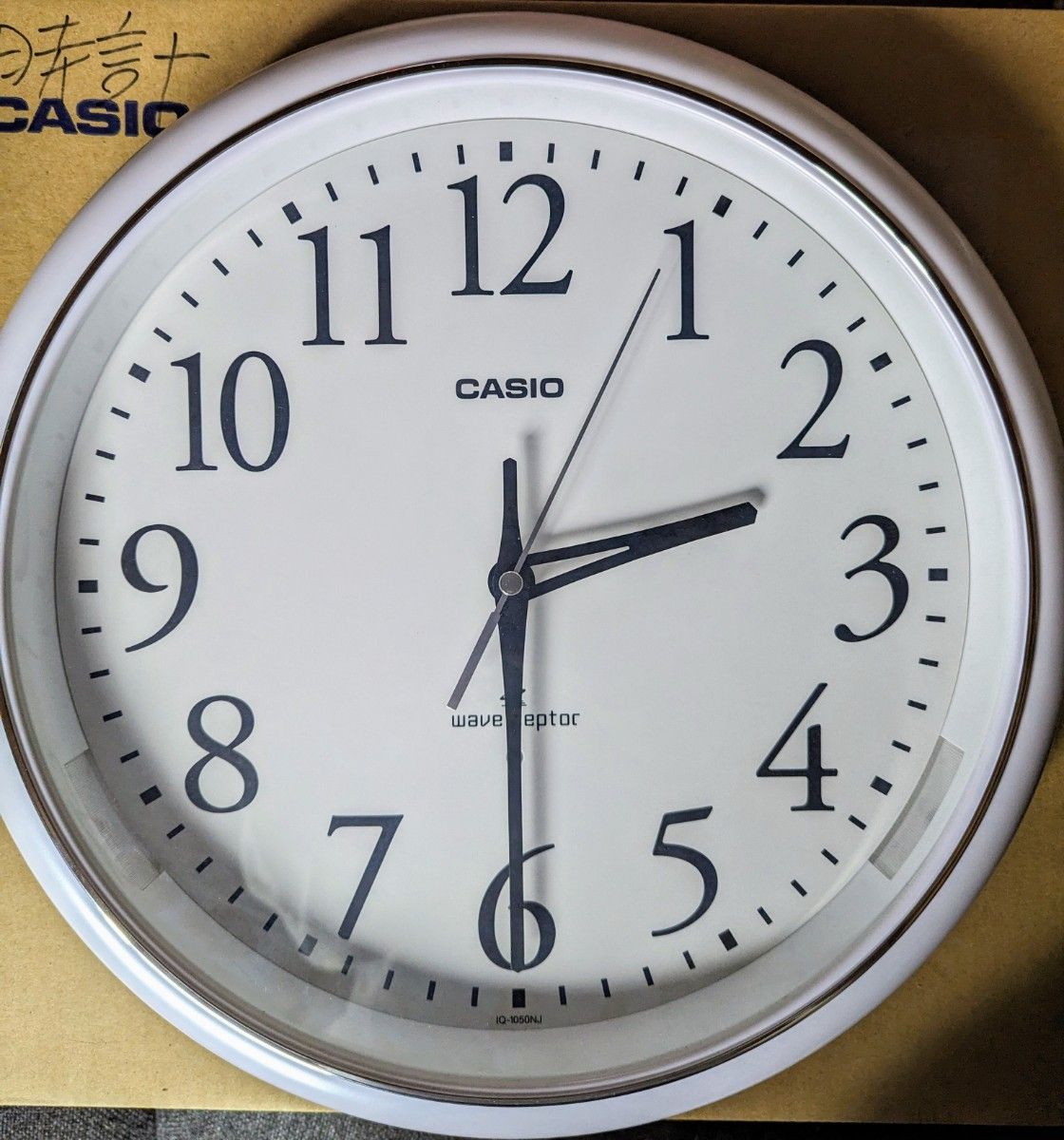 CASIO(カシオ) 掛け時計 電波 ホワイト 