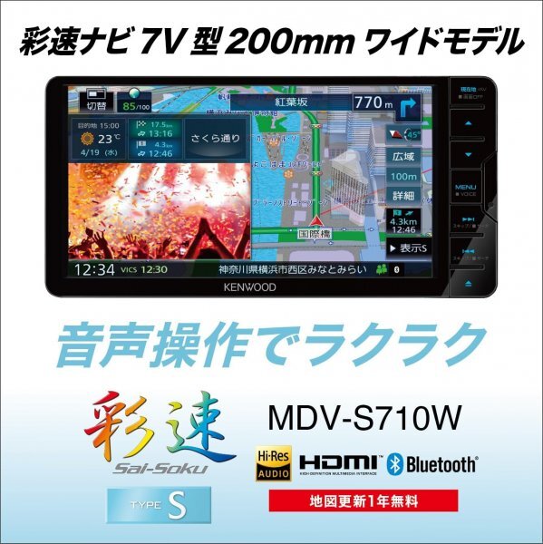 未使用　ケンウッド カーナビ 彩速 7インチ MDV-S710 KENWOOD_画像3